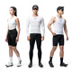 Rock Brothers sweatshirt men's quick-drying breathable sleeveless bottoming road cycling jersey sweatshirt white M/L