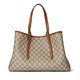 Gucci (GUCCI) women's bag tote bag handbag double G Emblem series new medium tote bag 38-section gift medium beige brown 815213FAD6L9758