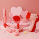 Juguetes de caja cosmética para niños Toys Girls Princess Simulation Play House Juego de niñas no tóxicas bebé 3-6 años 5 Caja de maquillaje Set 48pcs que se dan cuenta del sueño de la princesa