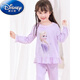 Disney Girls Pajamas Juego de algodón puro de algodón de otoño de algodón para niños 2023 Nuevo hielo y nieve Aisha Baby Home Clothing Ropa para niños Princesa Z724# [Pink] Princesa Aisha Algodón puro de alta calidad 110