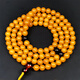 Amber style, one object, one picture, one certificate, beeswax bracelet, women's model, 108 amber bracelet, chicken fat yellow Buddhist beads, beads, 15.11g, diameter 6mm
