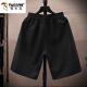 Padre de carpintero Shorts Men's Summer Tendencia de verano Beach al aire libre con tendencia nacional impresa