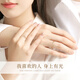 GLTEN Couple's Silver Ring Couple's Light Luxurious and High-end Niche Women's Birthday Gift for Girlfriend and Wife