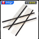 Pitch 2.54 copper gold-plated single row pins 11.4 15 17 19 21mm extended pin row 1*40P straight pin 17mm pin length (5 pcs)