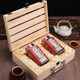 
Flower Setang Changbai Mountain Organic Ganoderma lucidum Spore Powder Red Ganoderma Lucidum Skin Box Wooden Linen Superfine Ganoderma Lucidum Spore Powder Two Bottle Gift Box