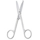 Bingyu BM506 thickened stainless steel scissors, high hardness, acid-resistant and rust-proof scissors, 18cm curved tip
