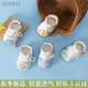 Skonwat Neue Frühlings- und Herbstbabyschuhe, kleine Alter von 0 bis 3 Monaten, nicht einfach ein Jahr altes Baby Kleinkindschuhe, gleitende Softrocksschuhe, süße Kaninchen 11 s Größe, ungefähr 10 cm (0-6 Monate Baby