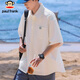 Big Mund Monkey (Paul Frank) kurzärärmiges Hemd Herren Sommermodemarke Loose Shirt Herrenmantel hübsches Top-Männerkleidung weiß XL