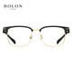 BOLON Tyrannosaurus Glasses Frame 25 New Product Myopia Glasses Square Eyebrow Frame Business Glasses Frame Titanium Frame BA6113 B12
