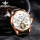 
Patek Philippe Switzerland certified famous watch top ten watches for men fully automatic mechanical watch men's watch luminous waterproof men's watch Oupinke-3291-brown leather rose white free engraving