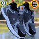 PARA PARA PARA PARA PARA PARA Y AUTURM Autumn Shoes Hombres 2025 Nuevos zapatos deportivos versátiles de cuero impermeable que no se desliza zapatos calientes calientes para hombres nuevos negros y verdes (zapatos de algodón calamar) B-D833 39