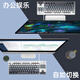 罗技（Logitech） K835 机械键盘 有线游戏键盘 TTC轴 84按键办公键盘 拼色键盘 罗技K835青轴-晨曦灰键帽款