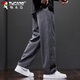Woodpecker (TUCANO) casual pants men's straight loose pants men's autumn and winter sports trendy overalls trousers men's gray XL
