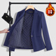Chenfu thickened quilted blazer, feminine business suit suit, formal commuter workwear, winter work clothes (quilted) blue jacket + velvet blue trousers M recommended 90-100Jin Jin equals 0.5 kg