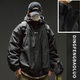Dingfengbaoluo assault jacket men's autumn and winter outdoor sports hooded workwear large pocket jacket YM9945 black 3XL