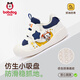 Babudou Babudou Baby Toddler Chaussures pour les chaussures pour enfants pour le printemps et l'automne Anti-Slip Infant Functional Chaussures pour le bleu marine Taille 20