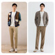 SHOKAY business commuting casual design men's sweater sweater cardigan [yak velvet wool] AM-CA-PC deep khaki M
