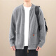 Bangyo Lovers Close de cardigan zipper 2024 Hiver Hiver High-Up épaissi lâche Veste de pull paresseux décontracté Couleur d'avoine 5057 S Poids recommandé 100-125jin [Jin est égal à 0,5 kg]
