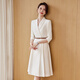 J-ME white suit dress for women 2025 summer new style French high-end temperament goddess style professional workwear off-white XL 115-125Jin Jin is equal to about 0.5 kg