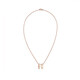 Hermes Pop Hop H Oval Postero tridimensional Collar chapado rosa H1479 White H147991fo49