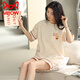 
Catman (MiiOW) pajamas for women, summer pure cotton shorts, sweet thin cotton casual student home clothing set YX7512 100 pure cotton 9856 M [Recommended 80-100Jin [Jin equals 0.5 kg] wear]
