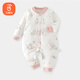Babyprints Newborn One-piece Cotton Baby Clothes for Newborn Male and Female Baby Autumn and Winter Warm and Thickened Reptile Elephant 66