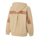 Adidas (adidas) Jacke für Frauen, Herbst und Winter Neue Outdoor-Fitness Sportswear Classic Klassiker dreistreifen Plüsch mit Kapuze Casual Jacket IK9893 Khaki Inner Ripped XL