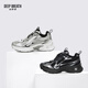 Deep Breath Tief Atem Frauenschuhe Leichte Sportschuhe Low Top Gurt Freizeit Travel Daddy Schuhe Ax12247 Silbergrau Reis 36