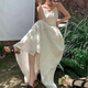 Miao Yijia White Kleid Frauenrock Sommer 2025 Neue High-End-Kleider am See