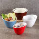 Mélamine Incliné Bol de bouche imitation commerciale Porcelaine Hot Pot Restaurant Table Vérification en plastique Laitue Laitue seau en libre-service Sauce d'assaisonnement Petit ingrédients lb 13063 blanc /