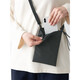 MUJI (MUJI) is not easy to get wet, mini thin small shoulder bag EFC37A5S black