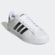 阿迪达斯（adidas）休闲鞋男鞋女鞋夏季新款运动鞋GRAND COURT 2.0时尚百搭低帮板鞋 GW9195白色 36 (220mm)
