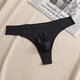 Men's thong sexy underwear concave protruding gay sexy underwear summer sexy T-pants sexy temptation black M90-120Jin Jin is equal to 0.5 kg