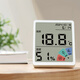 Deli Electronic Thermohygrometer Clock Date Comfort Indoor Office Home Baby Room Wall Mounted Desktop LE511