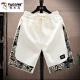 Padre de carpintero Shorts Men's Summer Tendencia de verano Beach al aire libre con tendencia nacional impresa
