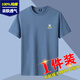 Meloban 100% reines Baumwoll-Kurzärärt-T-Shirt für Männer 2025 Neues schlankes, halbärmeliges Basishemd-T-Shirt T-Shirt Top Summer Men's Clothing Weiß + Schwarz [2 Stück] 100% reine Baumwolle L empfohlen 120-135jin [Jin gleich 0,5 kg]