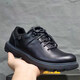 Carter Cat Low-top Herrenschuhe Martin Boots Britische Retro-Arbeitspeak-Schuhe Trendy Herren echte Lederschuhe Männer Low-Top Black Standard Sneakers Größe 39