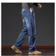 Loose straight high-quality jeans for men for all seasons, loose straight business casual versatile trousers blue gray 33 recommended 135-170 Jin Jin equals 0.5 kg