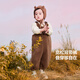 Mini Bala overalls, new winter double-sided velvet pants for boys and girls, warm styling trousers, dark coffee 50941 90