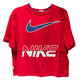 耐克（NIKE）T恤女装 2025夏季新款时尚运动服休闲舒适健身透气宽松圆领短袖 HF6291-687红色 XL