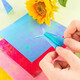 Morning light (M/G) handmade flash origami 14.5cm color 40 page paper children's puzzle student origami cartoon flash square FPYNH683 1 package (send 1 piece of rubber)