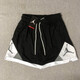 
AEROGAMI-Nike new Air Flying Summer AJ American DRI FIT breathable sports basketball quick-drying shorts Crimpets C Nike 1371 black/red Nike L