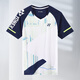 
2025 new spring badminton uniform men and women short-sleeved competition suit quick-drying breathable sports competition training suit 7028 white men's top 2XL