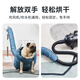 PINQUROME pet drying bag hair blowing tool for dogs and cats, special bathing quick-drying hair dryer for large dogs, automatic blow-drying bag, blue M code 10-20Jin Jin equals 0.5 kg