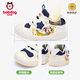 Babudou Babudou Baby Toddler Chaussures pour les chaussures pour enfants pour le printemps et l'automne Anti-Slip Infant Functional Chaussures pour le bleu marine Taille 20