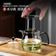 Bo Naling heat-resistant glass teapot, thickened tea water separation, simple filtered flower teapot, high-looking teapot, stove-cooking teapot, Yurun teapot-570ML