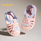 Balabala Kinderschuhe Kindersandalen Baby Cartoon Schuhe 2025 Sommer neuer Stil Jungen und Mädchen Strandschuhe Nicht-Schlupf-Kaninchenrosa 20 (innere Länge 15 cm empfohlene Fußlänge 14 cm)