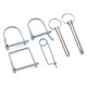JINGGONG steel ball pin single steel ball quick release pin safety pin ball head locking pin insurance pin quick release pin M6M8M10 6*30 stepped (steel ball pin/2 pieces)