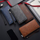 Jingxi men's long wallet 2025 new multi-card casual zipper wallet clutch large capacity mobile coin wallet men's long wallet [black]