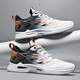 Sportschuhe Herrenschuhe Frühling und Sommer atmungsaktives weiches alleinige Netzschuhe Herren lässige Schuhe leichte schockabsorbierende Trendschuhe Männer Weiß und Blau K333 40